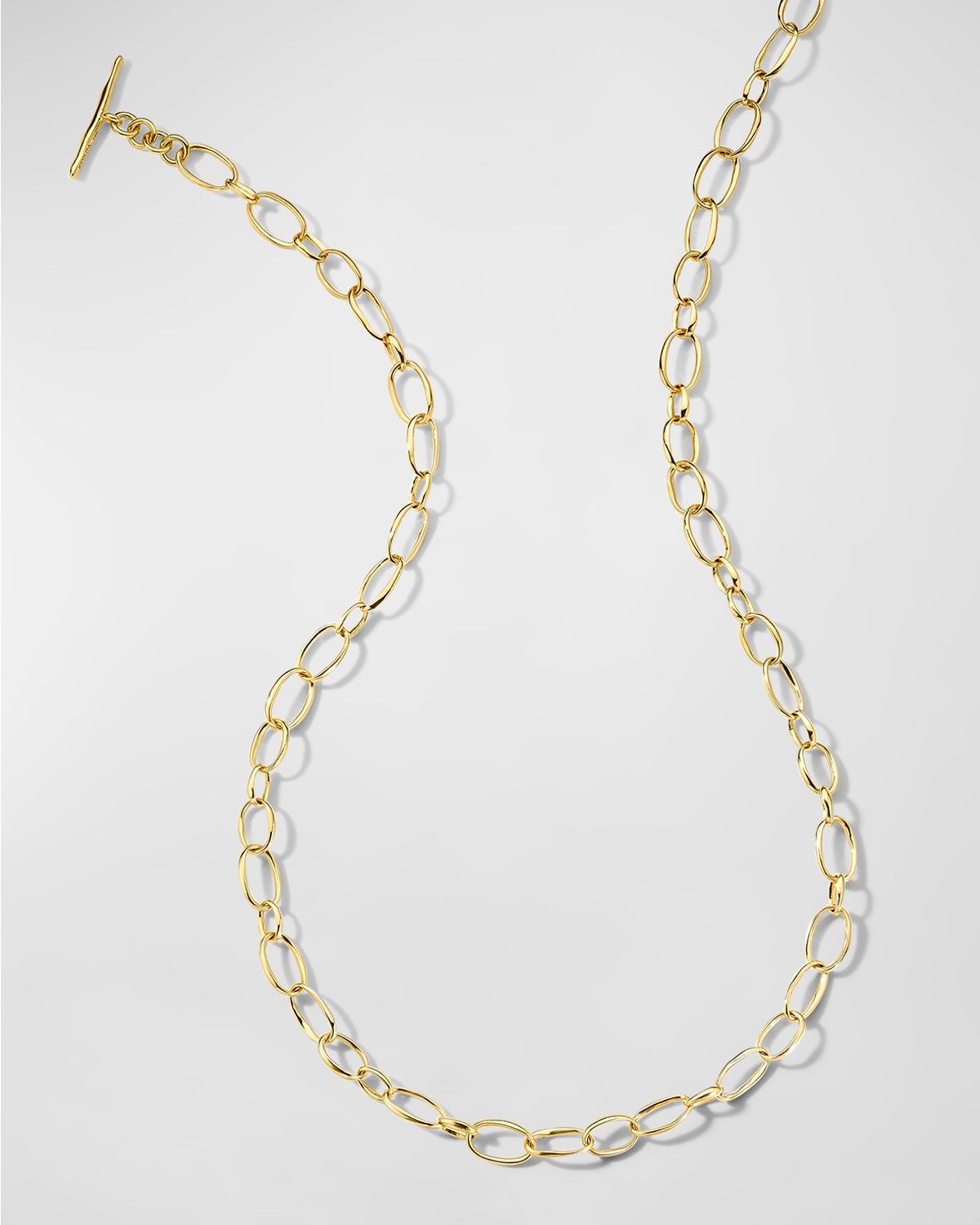 Small Scultura Link Necklace in 18K Gold