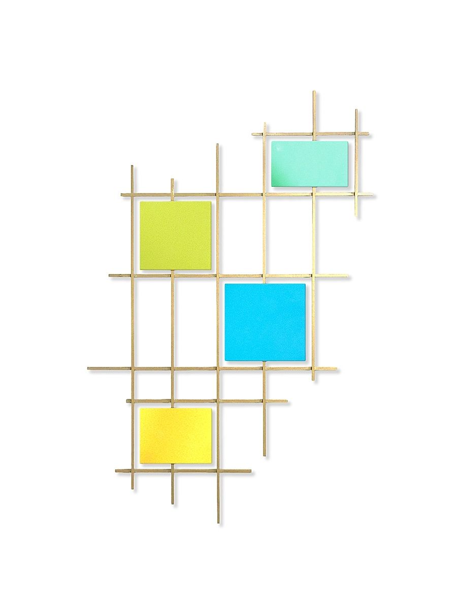 Axial Glass & Steel Wall Sculpture