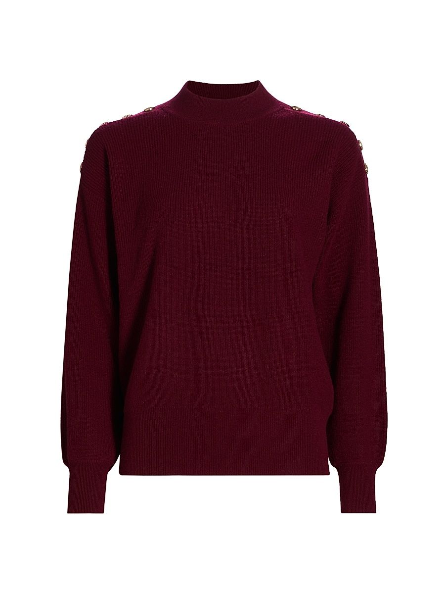 Women's Colleen Cashmere Sweater - Cranberry - Size XL