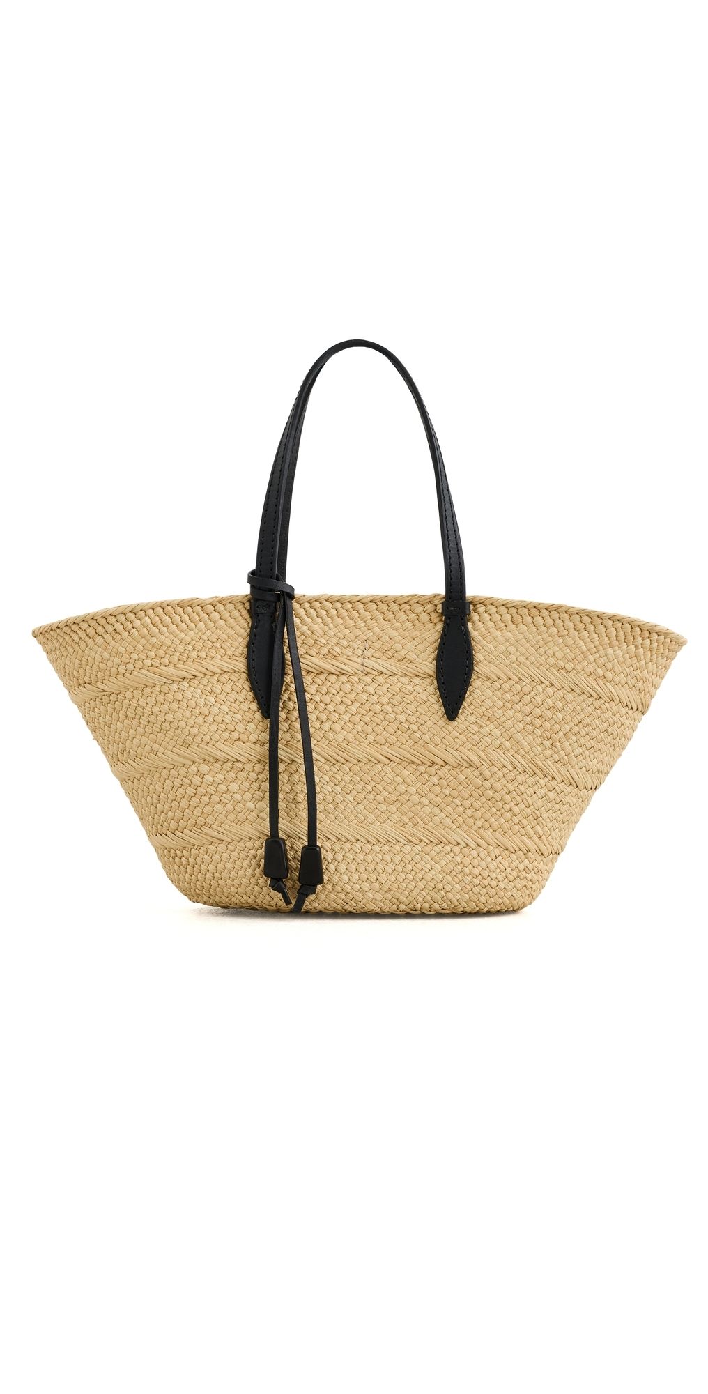 Hunting Season The Small Trapeze Basket Tote Bag Taupe/Black One Size