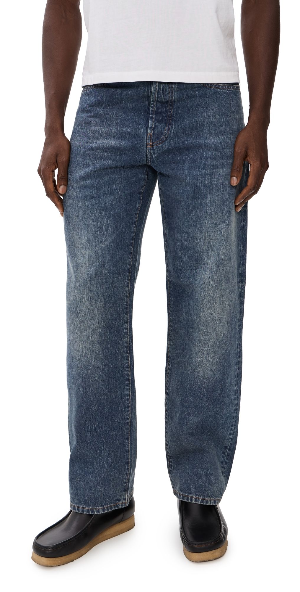 Knickerbocker K102 Relaxed Straight Jeans Indigo Vintage Wash 38