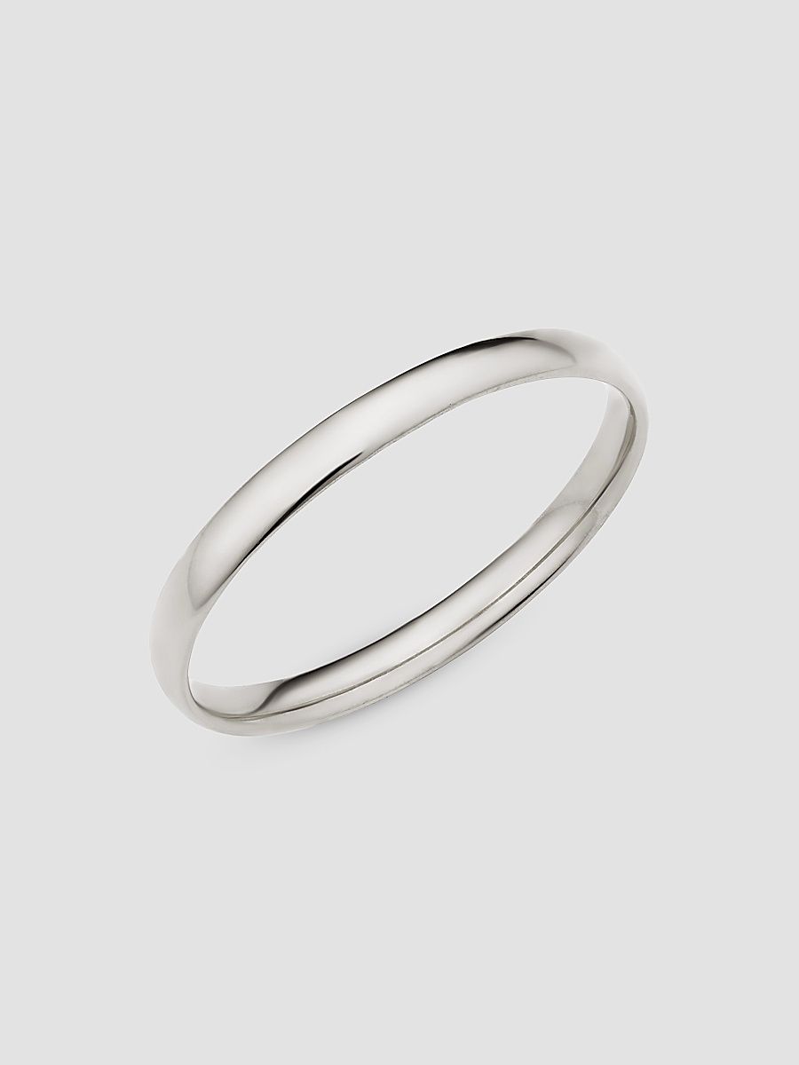 Women's Forever Band Stack Ring in 14K White Gold - White - Size 9.5