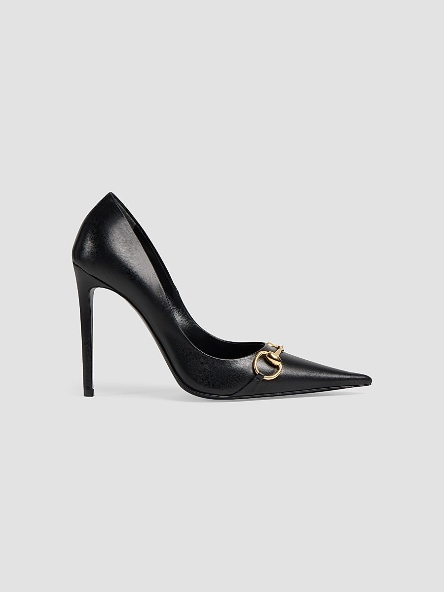 Women's Donna 110MM Leather Pumps - Nero - Size 8.5
