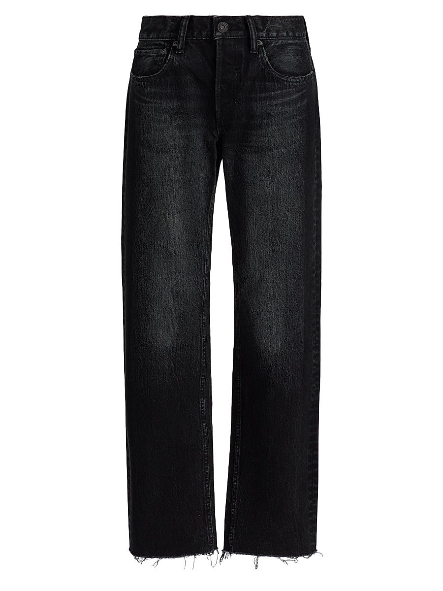 Women's Glencoe Straight Low-Rise Jeans - Black - Size 30