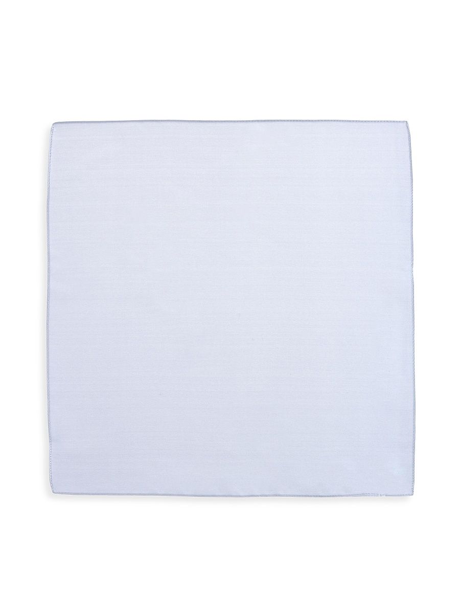 Men's Sutton Silk Pocket Square - Ivory