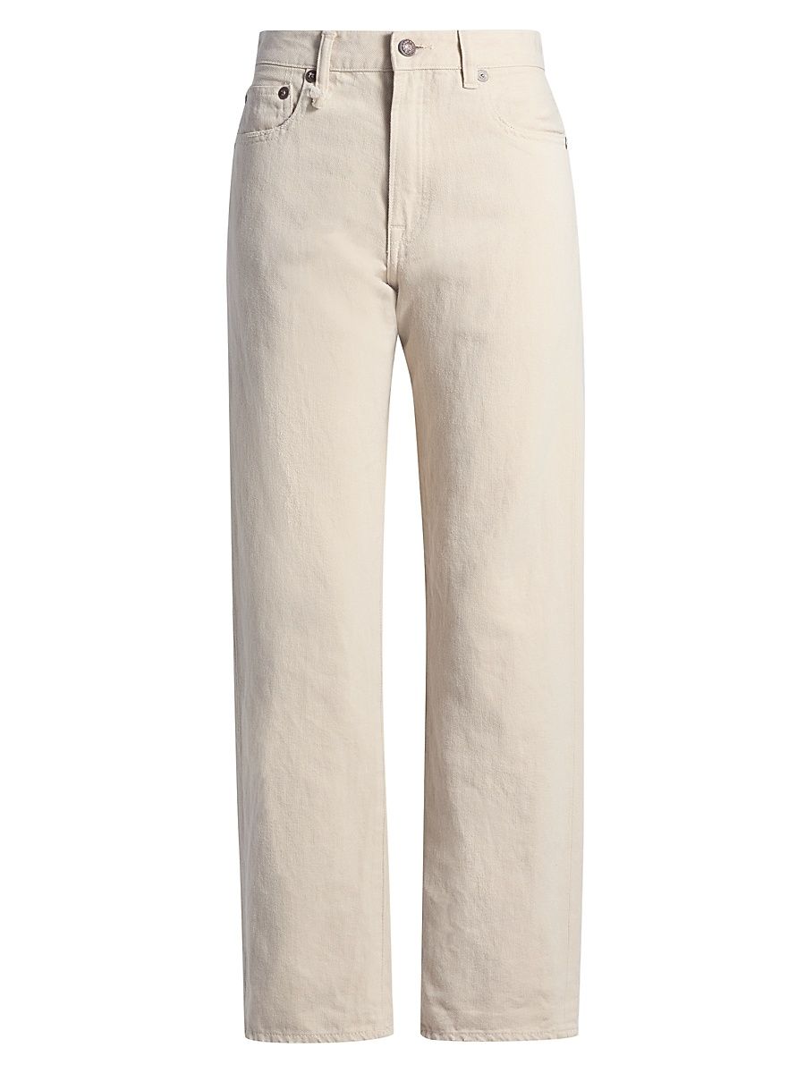 Women's Straight-Leg Boyfriend Jeans - Vintage Stone Khaki - Size 31