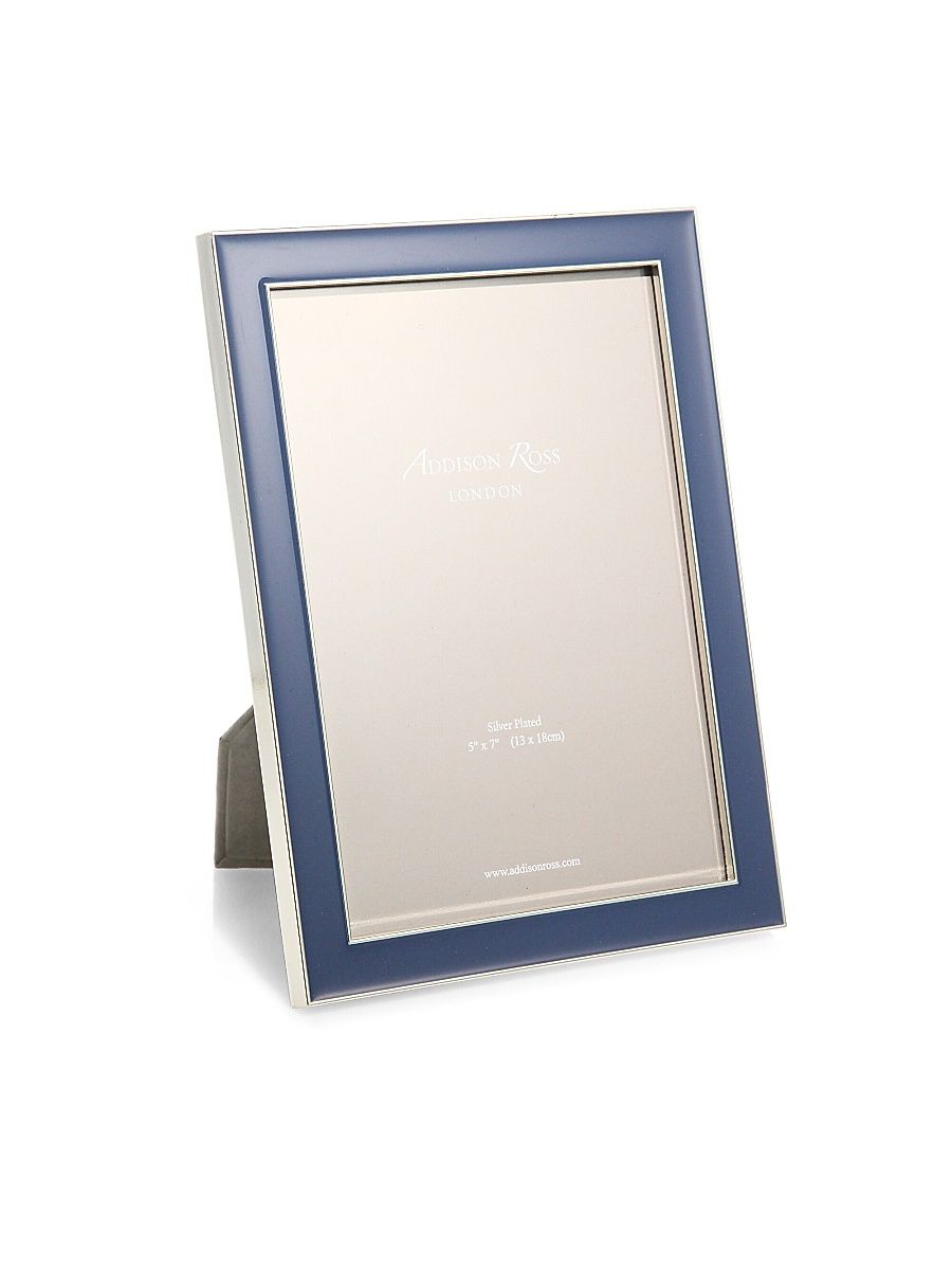 Enameled Photo Frame - Blue - Size 4 x 6
