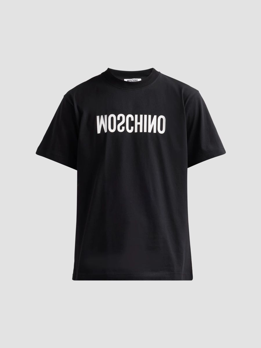 Moschino Men's Logo Cotton Jersey T-Shirt - Multi Black - Size Small