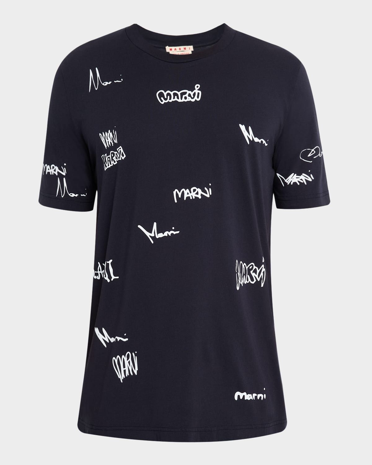 Men & apos;s Allover Multi-Logo Crewneck T-Shirt