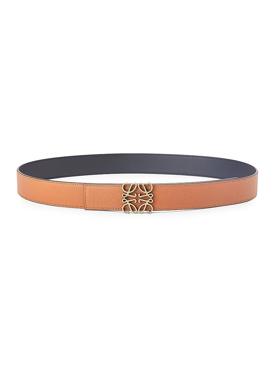 Men's Reversible Anagram Belt - Tan Black Old Gold - Size 36