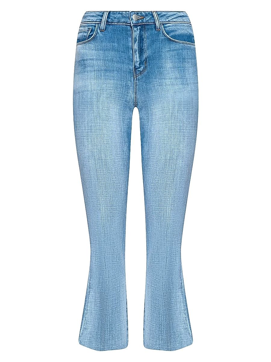 Women's Kendra High-Rise Cropped Flare Jeans - Dry Ice - Size 23