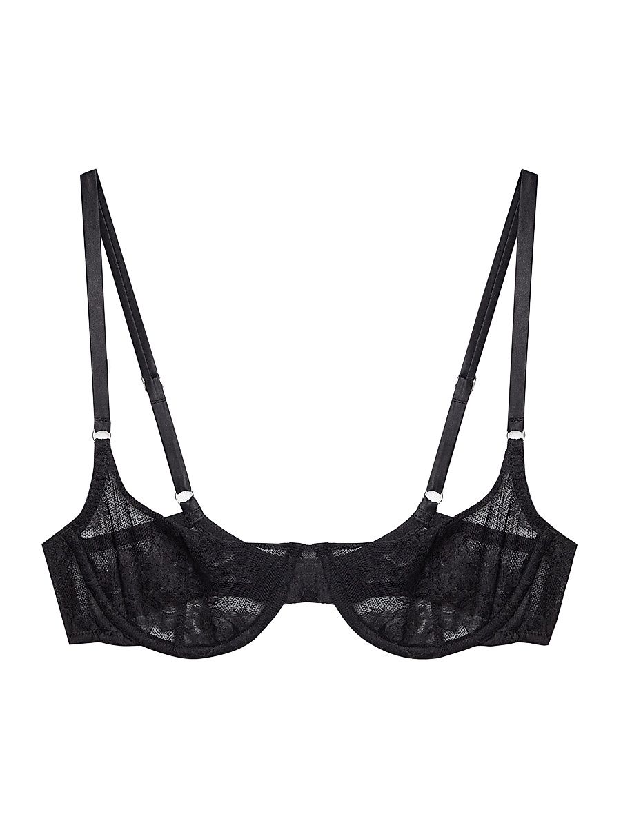 Women's Lace Balconette Bra - Black - Size 36DD