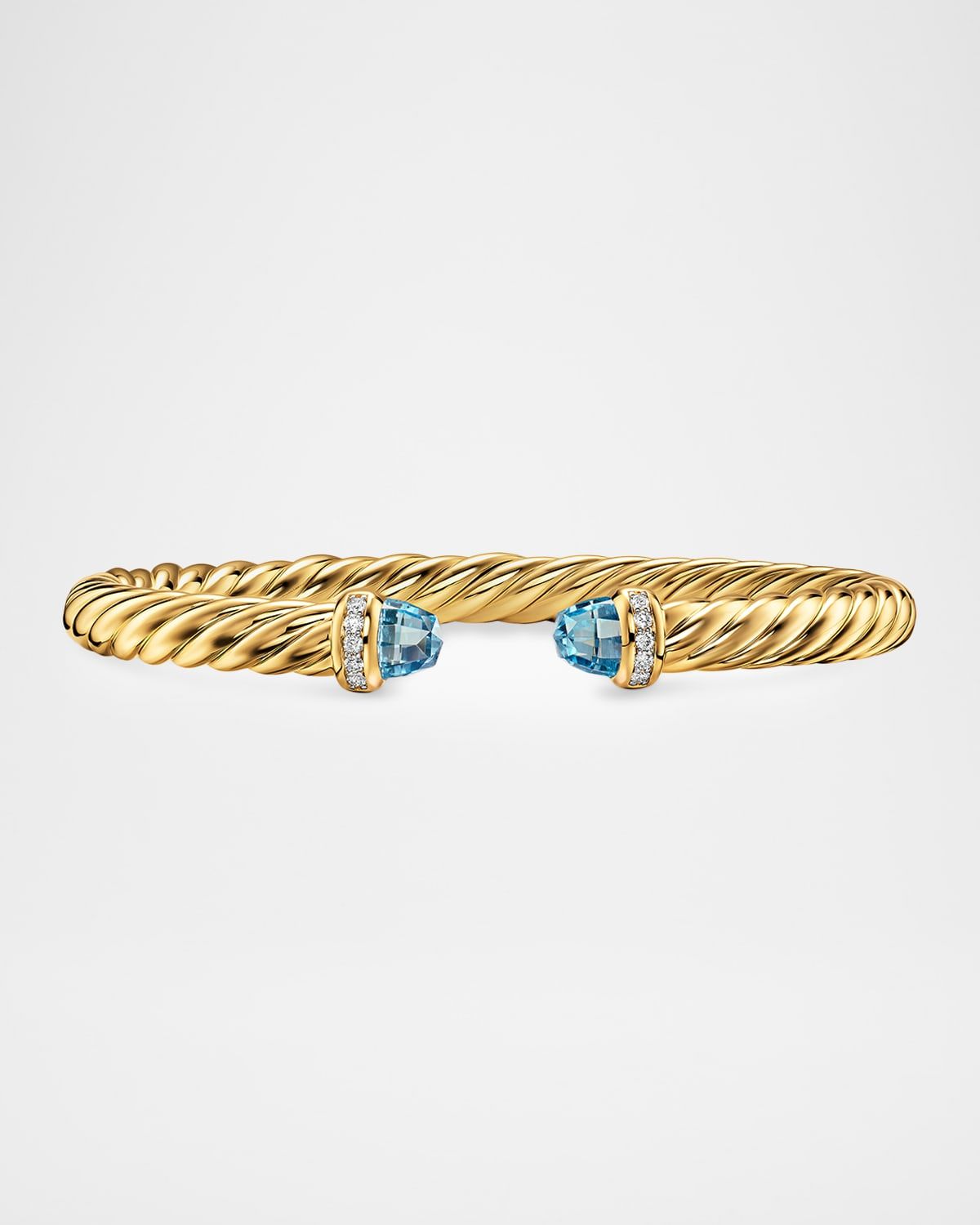 Cablespira Flex Bracelet with Gemstones and Diamonds in 18K Gold