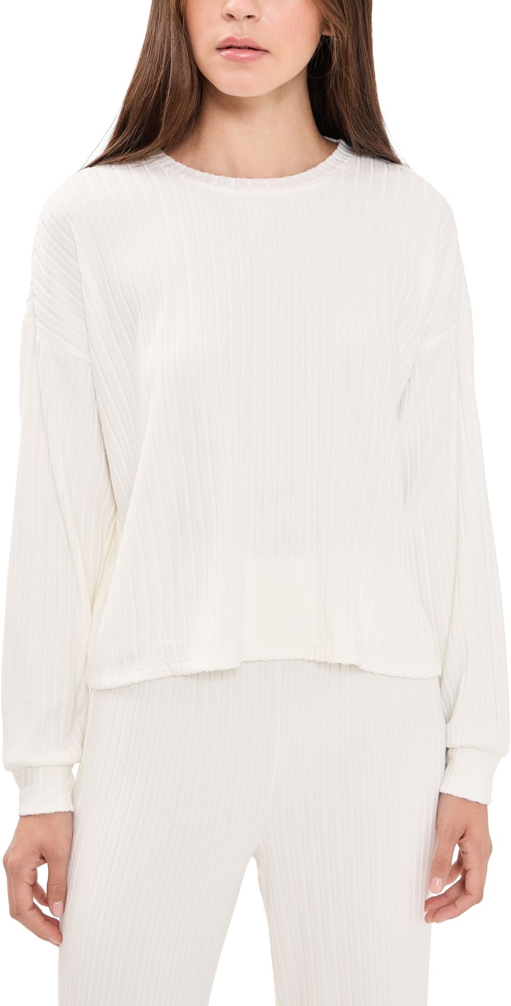 Z Supply Daydream Rib Top Bone M