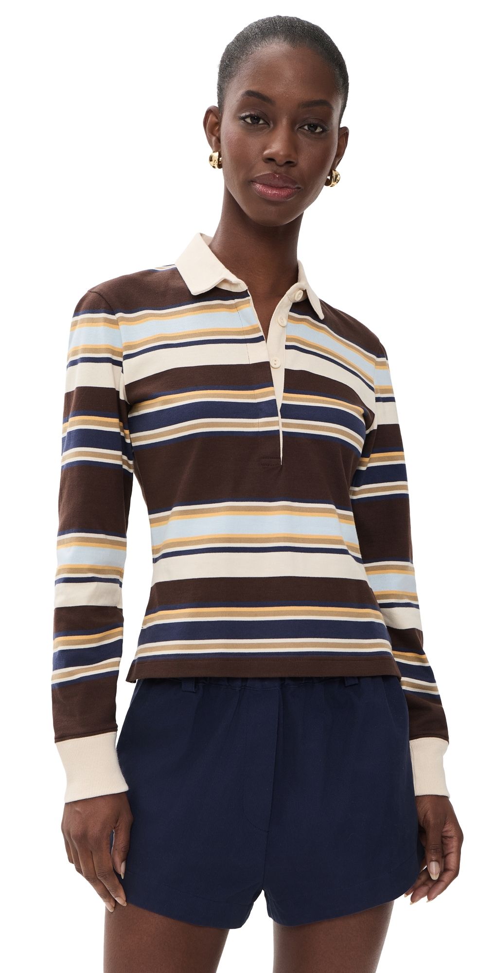 Rowing Blazers Beaumont Striped Rugby Shirt Multi-Color XL