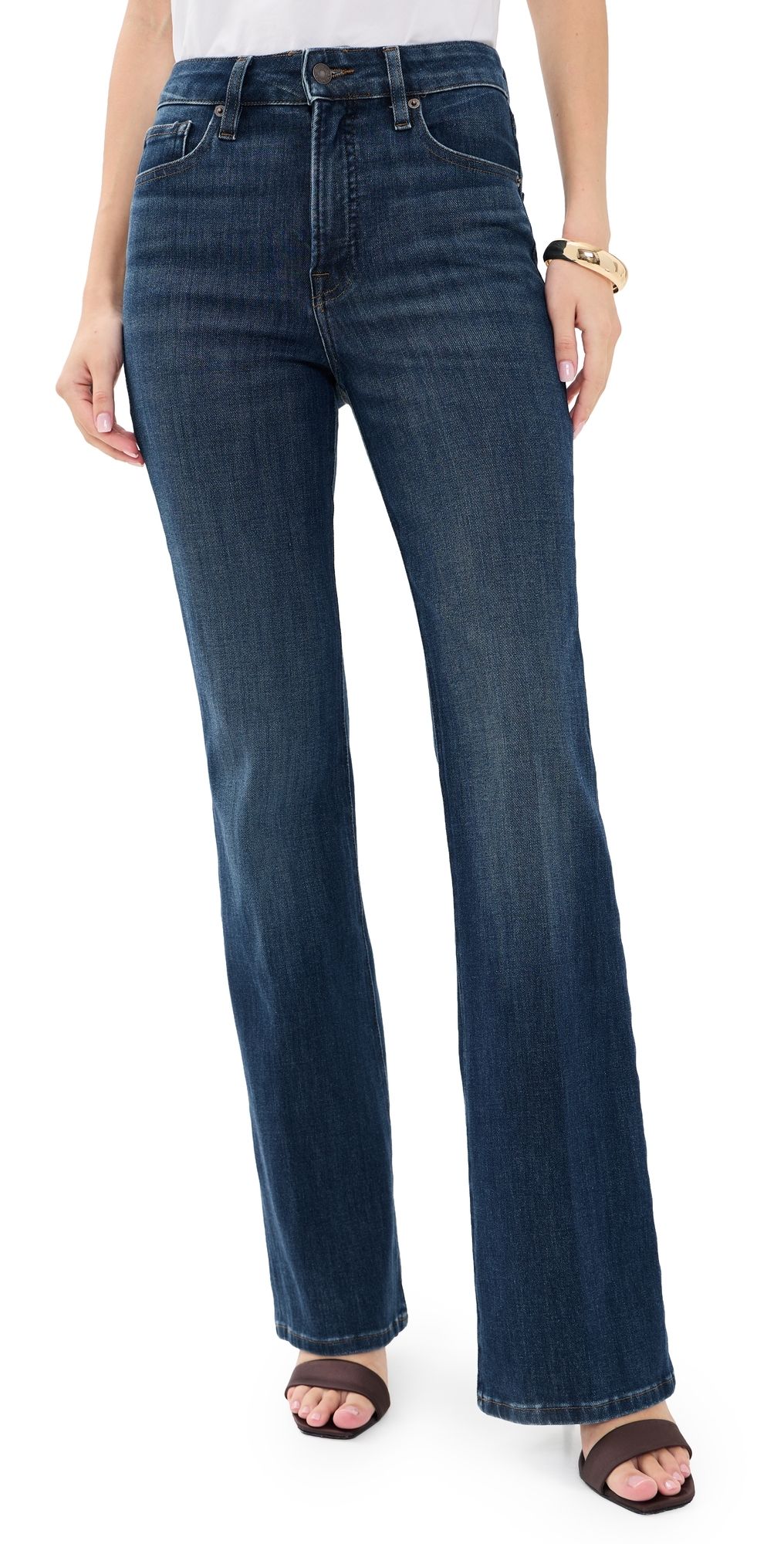 Good American Good Classic Bootcut Jeans indigo977 10