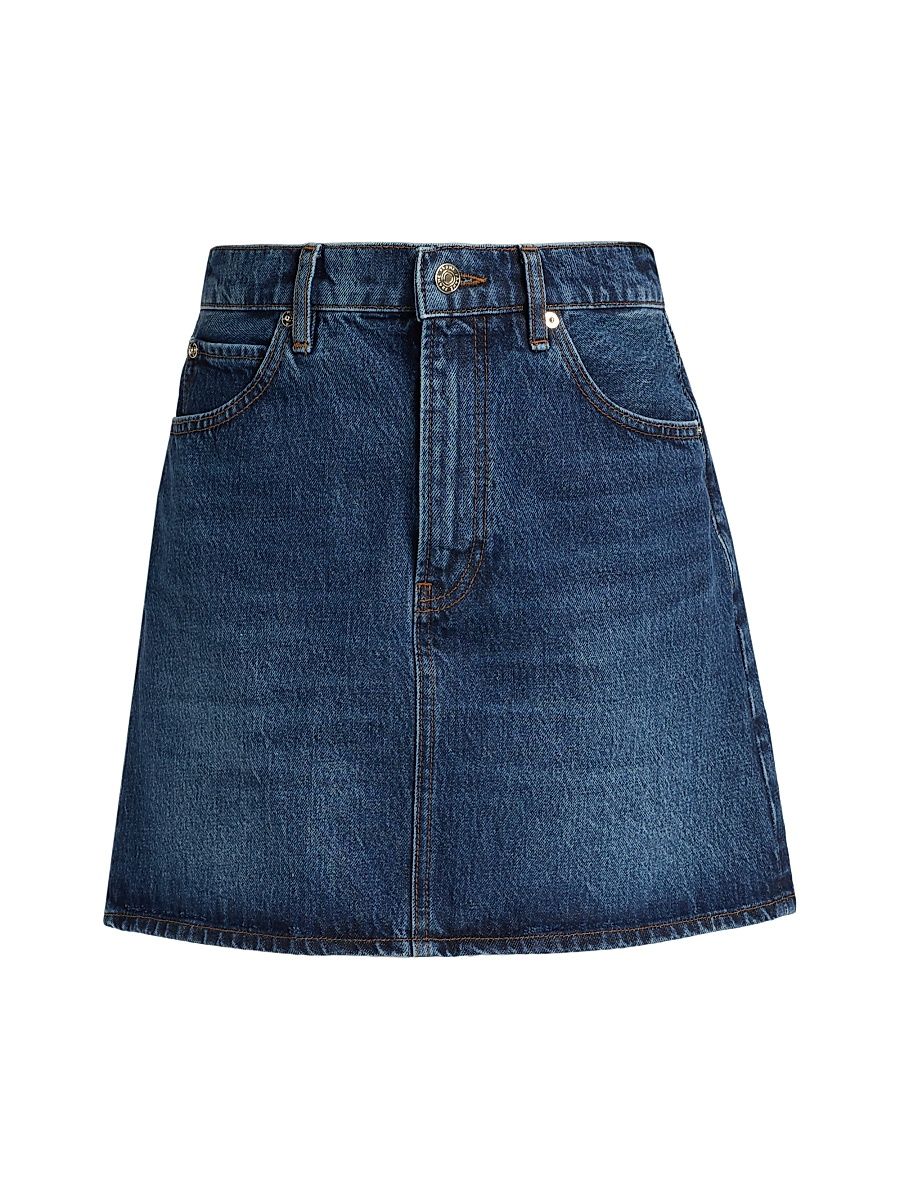 Women's High Denim Miniskirt - Acumen - Size 31