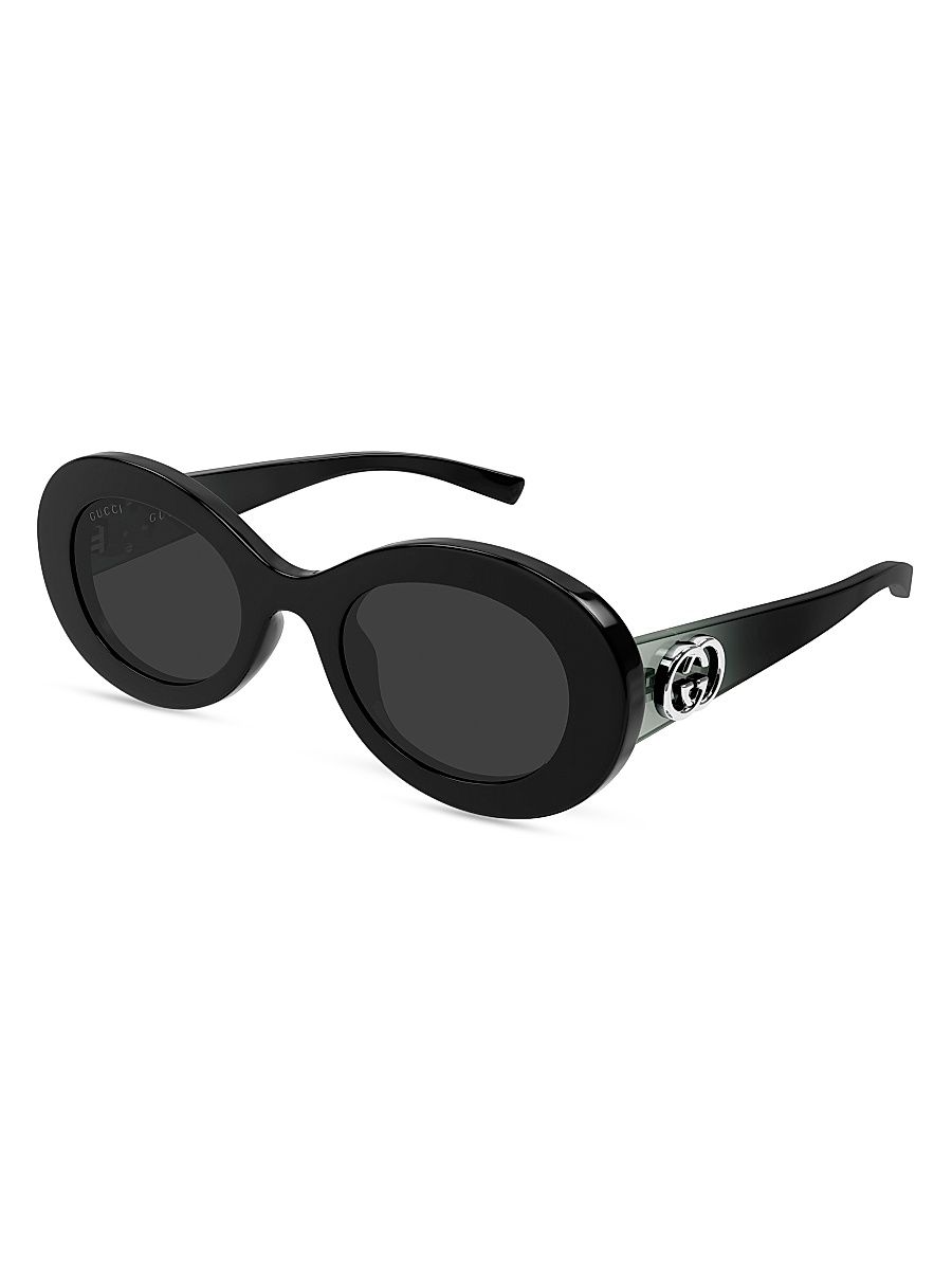 Women's Montecarlo 51MM Oval Sunglasses - Black