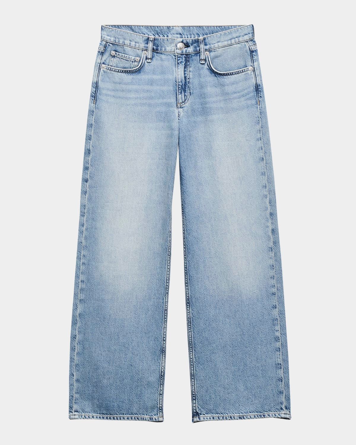 Featherweight Saige Relaxed Straight Ankle Jeans