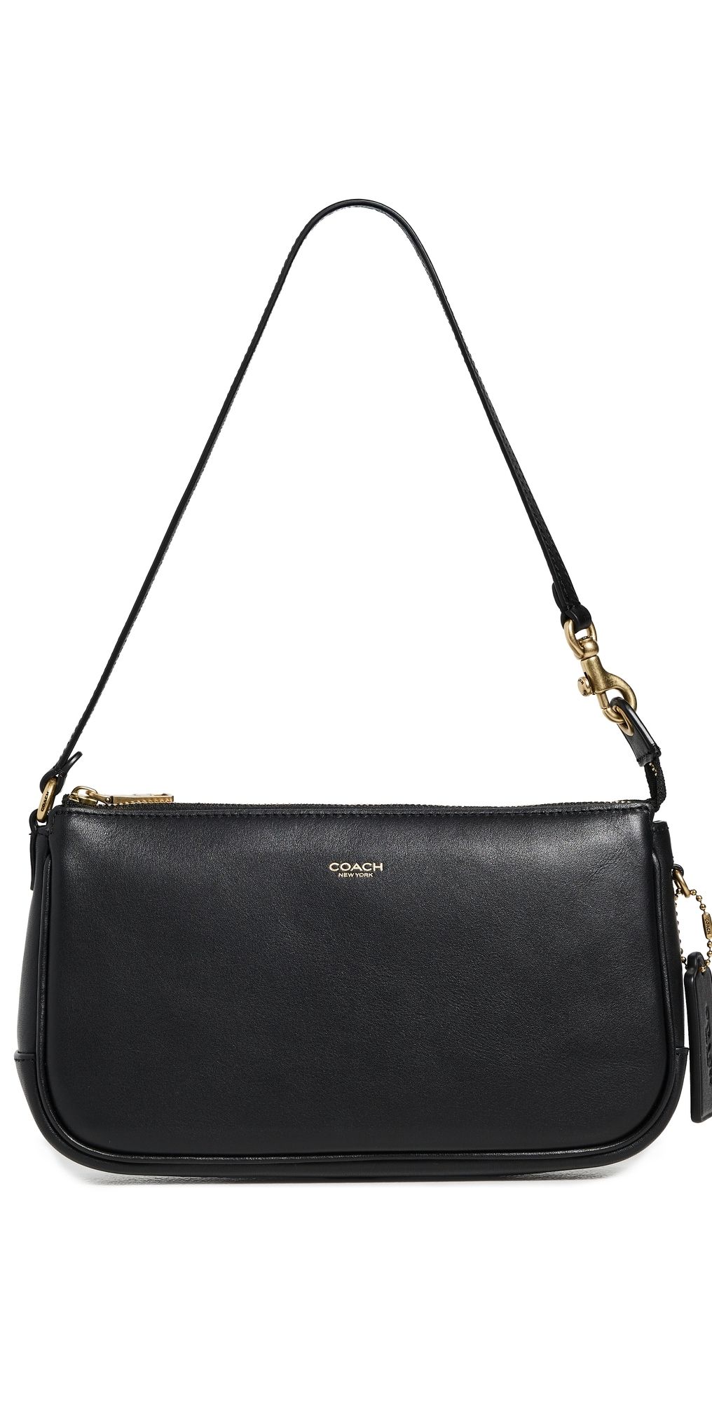 Coach Natural Grain Leather Plaza Bag Black One Size