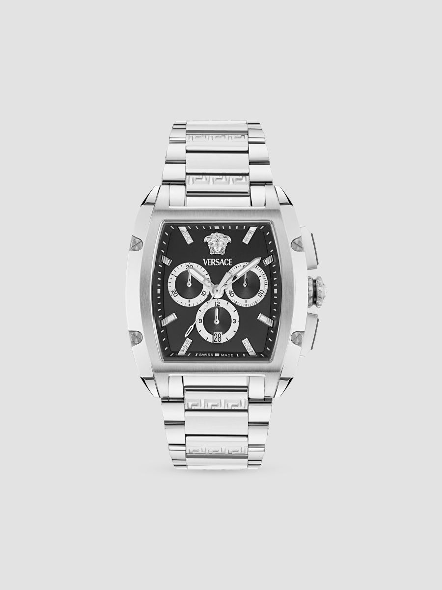 Versace Men's Versace Dominus Stainless Steel & 0.01 TCW Diamond Chronograph Watch/42MM x 50MM - Stainless Steel