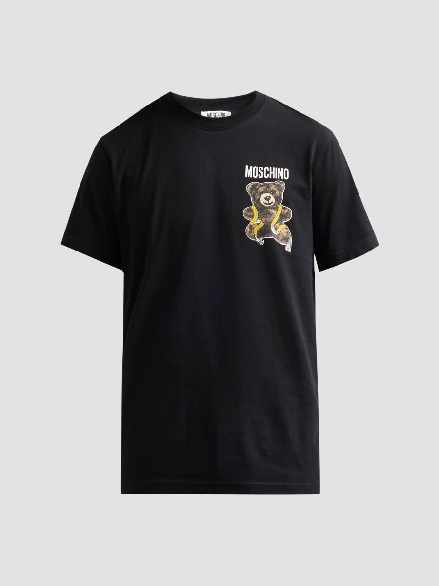 Moschino Men's Teddy Bear Jersey T-Shirt - Multi Black - Size XXL