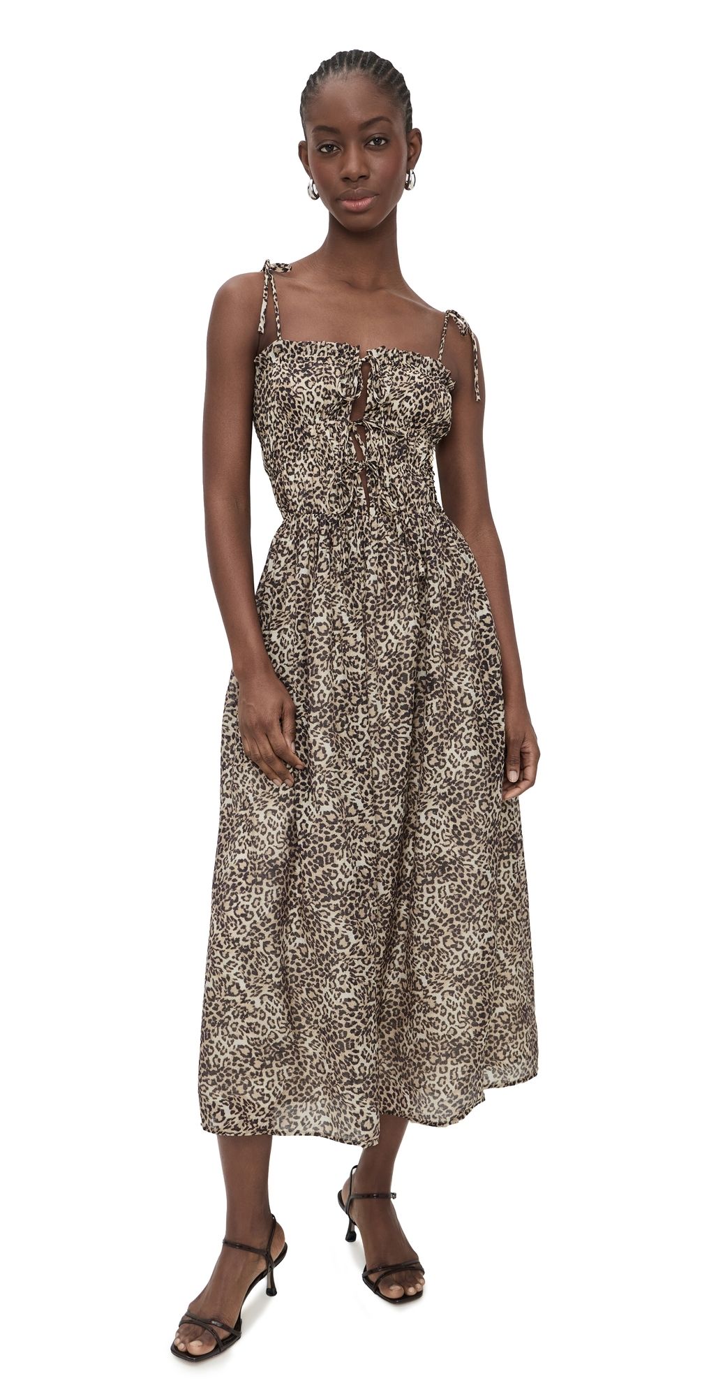 MINKPINK Tahlia Midi Dress Leopard S