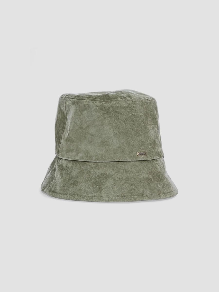 Eugenia Kim Women's Yuki Suede Packable Bucket Hat - Khaki