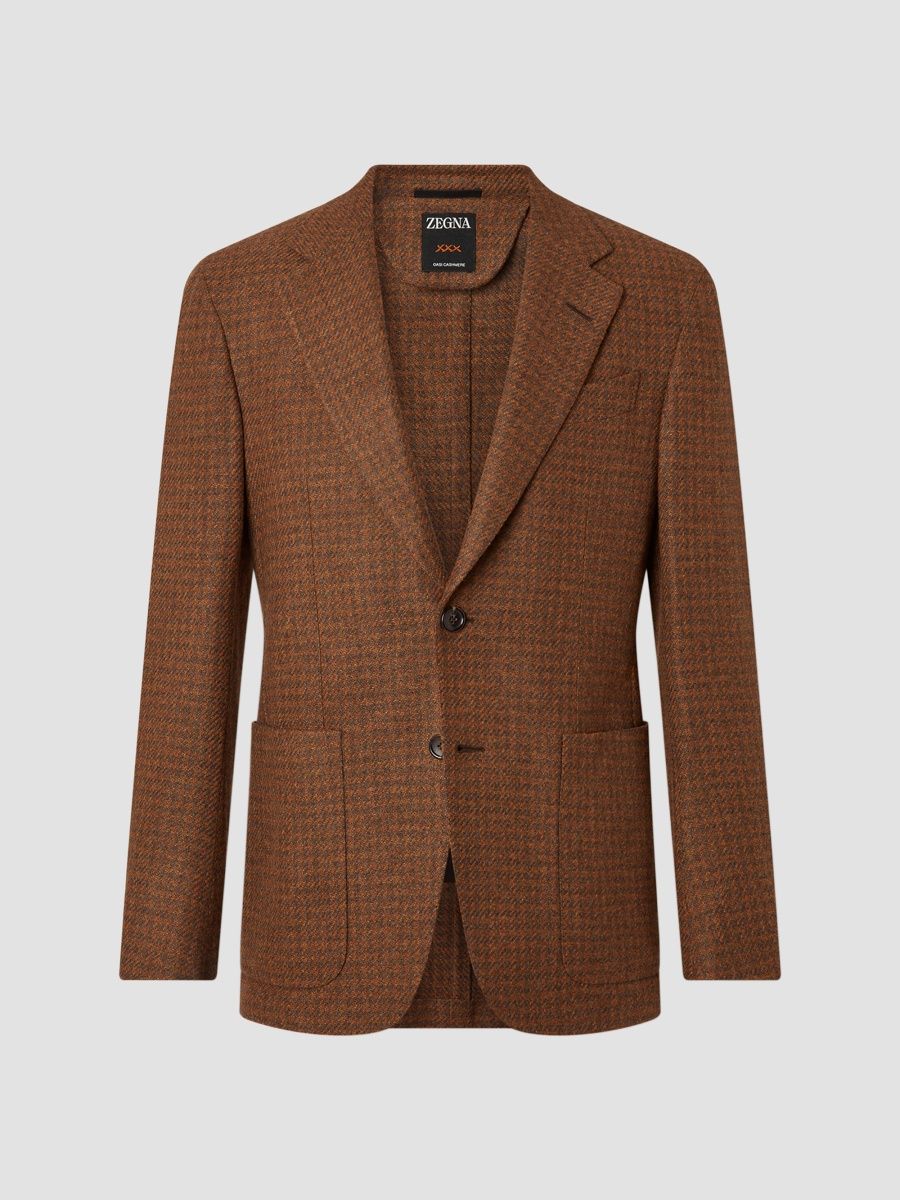 ZEGNA Men's Oasi Cashmere Jacket - Dark Orange - Size 50
