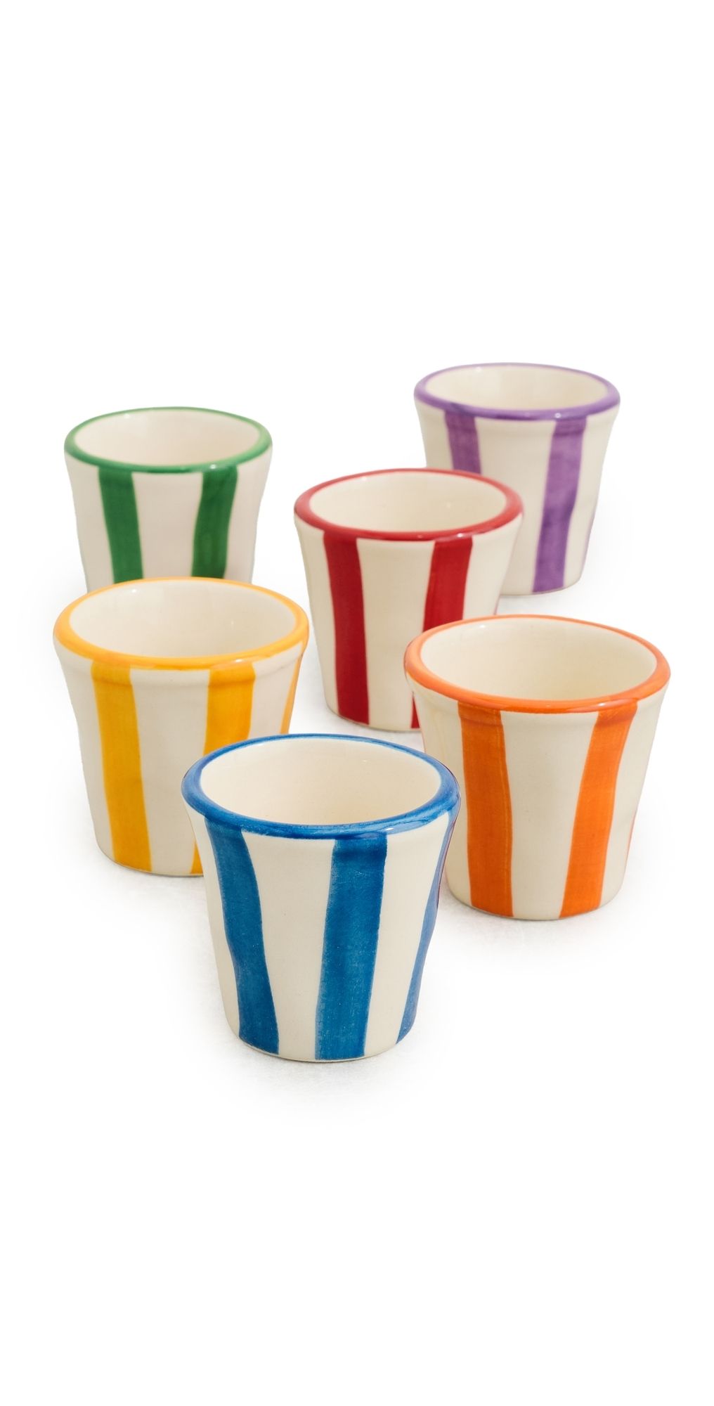 Zafferano Lido Righe Espresso Shot Cups Assorted One Size
