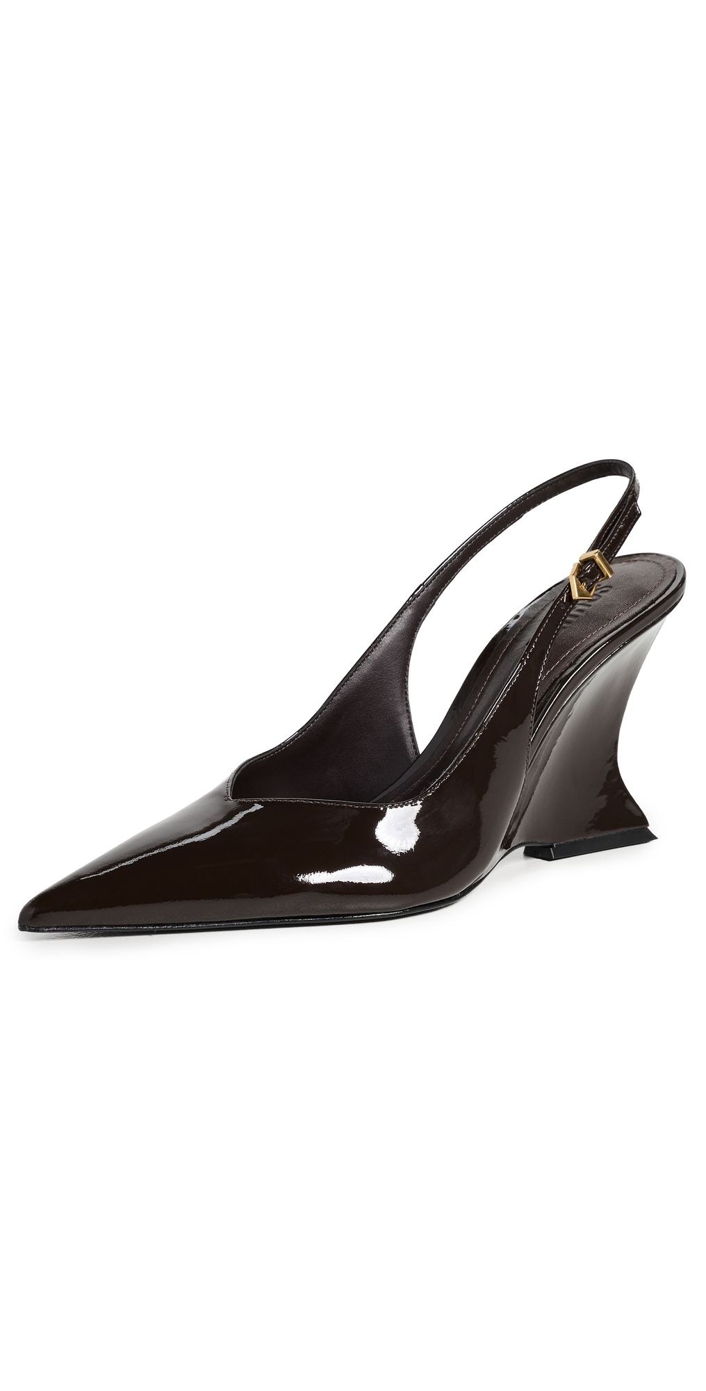 Schutz Siena Buckle Mules Dark Brown 10.5