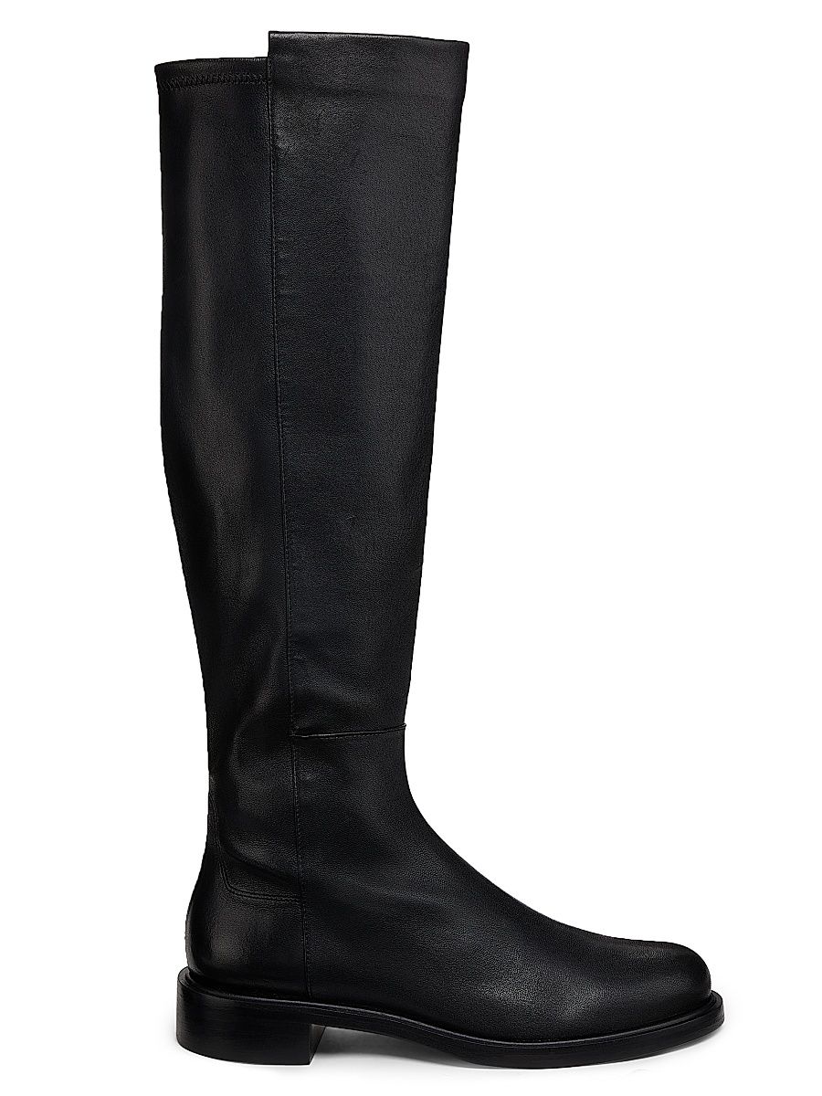 Women's 5050 Gisele 30MM Leather Knee-High Boots - Black - Size 9.5