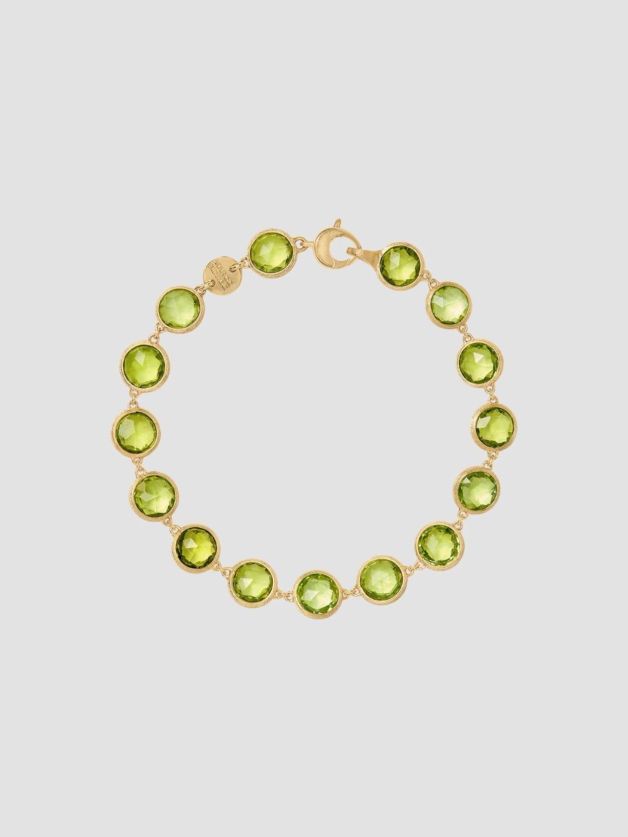 Marco Bicego Women's Jaipur Color 18K Yellow Gold Peridot Bezel Bracelet - Yellow Gold