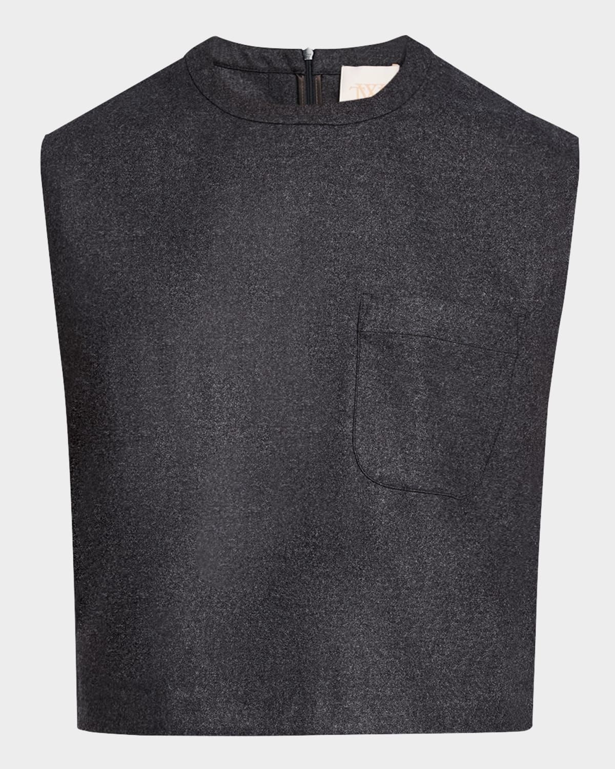 Wool Flannel Muscle Tee