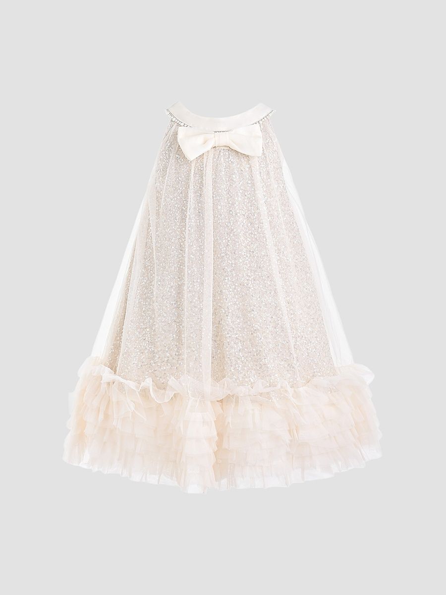 Little Girl's & Girl's Tansy Dress - Beige - Size 9