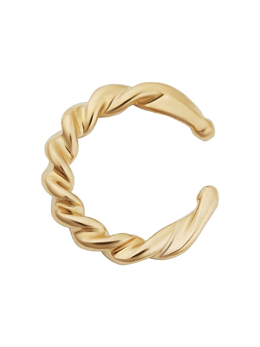 Women's 14K Yellow Gold With A Twist Ear Cuff - Yellow Gold
