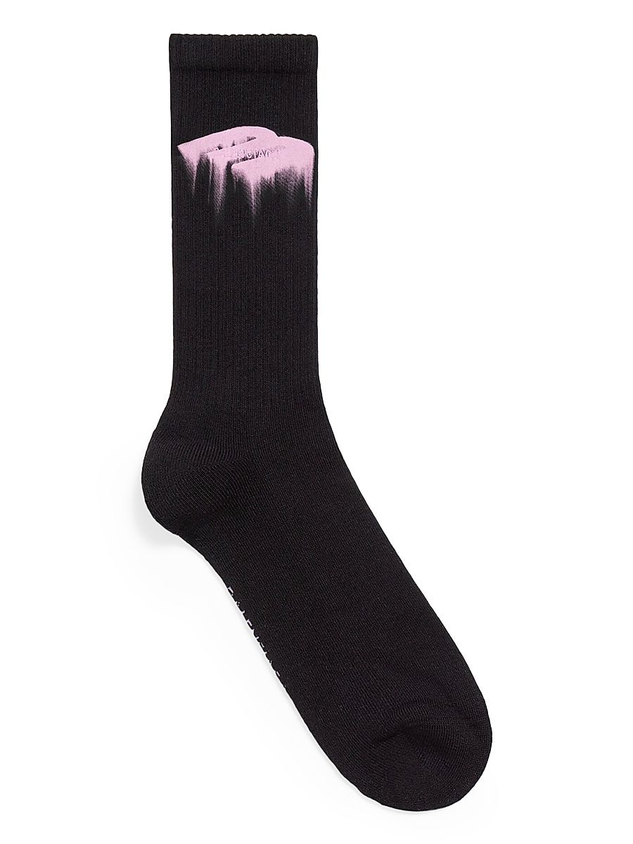 Men's Wet Brush Socks - Pink Black - Size XL