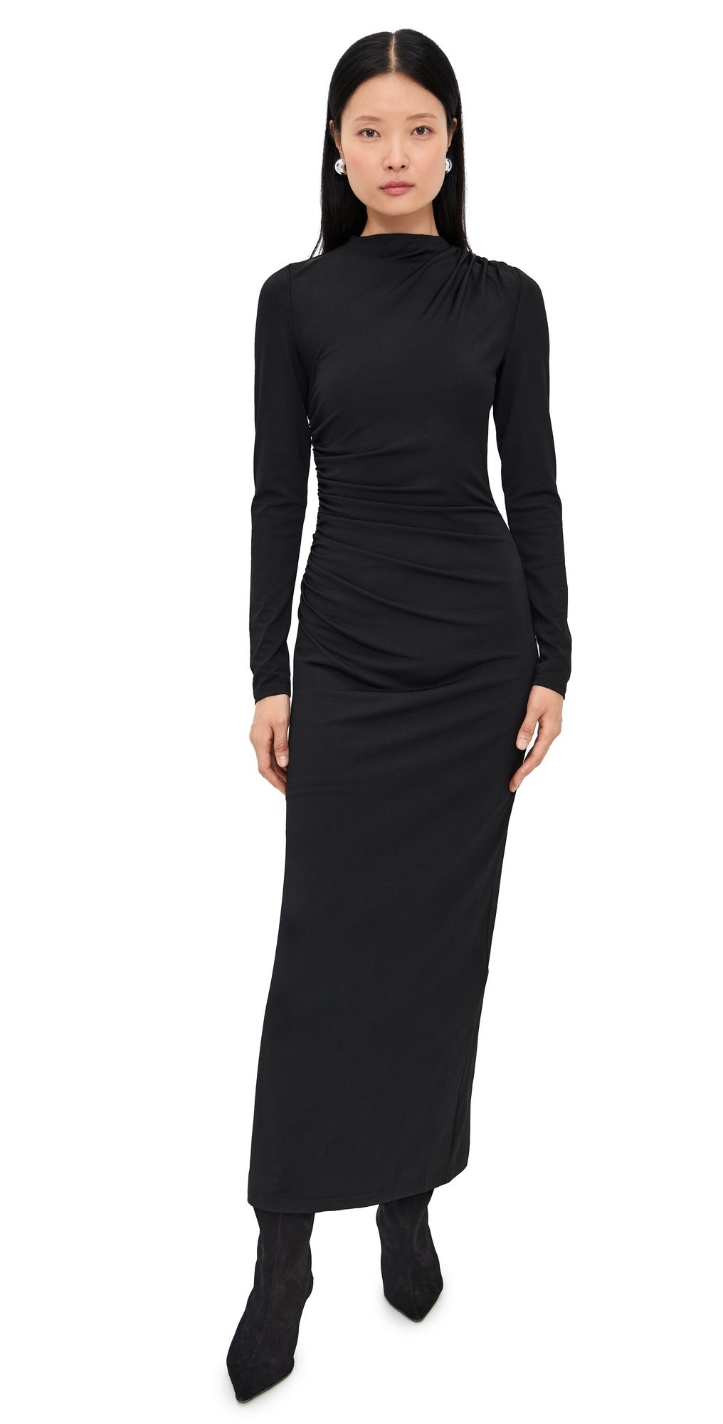 Lioness Contour Maxi Dress ONYX S