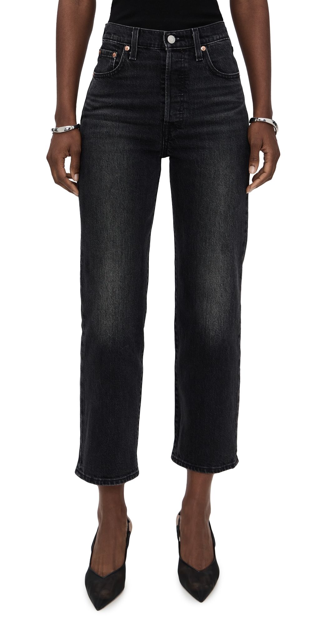 Levi's Ribcage Straight Ankle Jeans Loom About 29