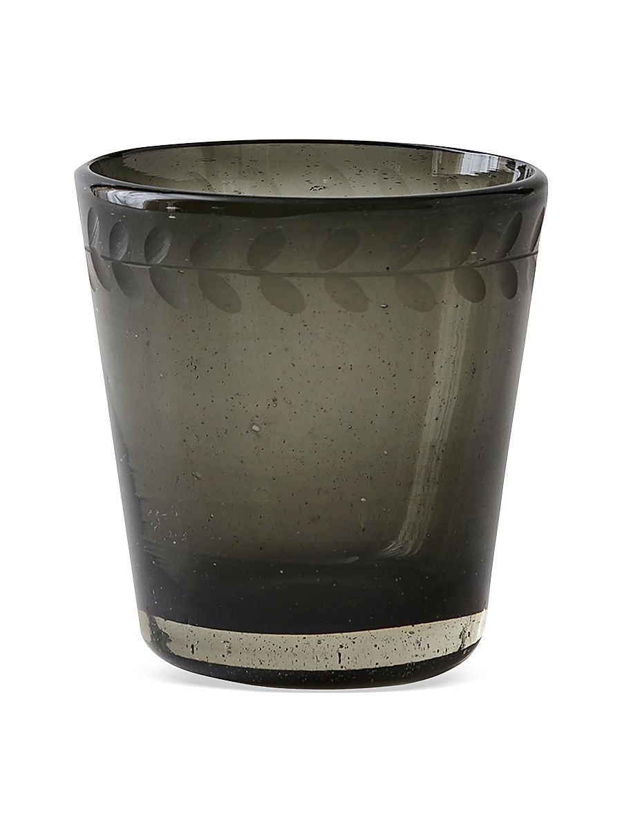 Hieb-Noche Leaf Textured Glass - Smoke