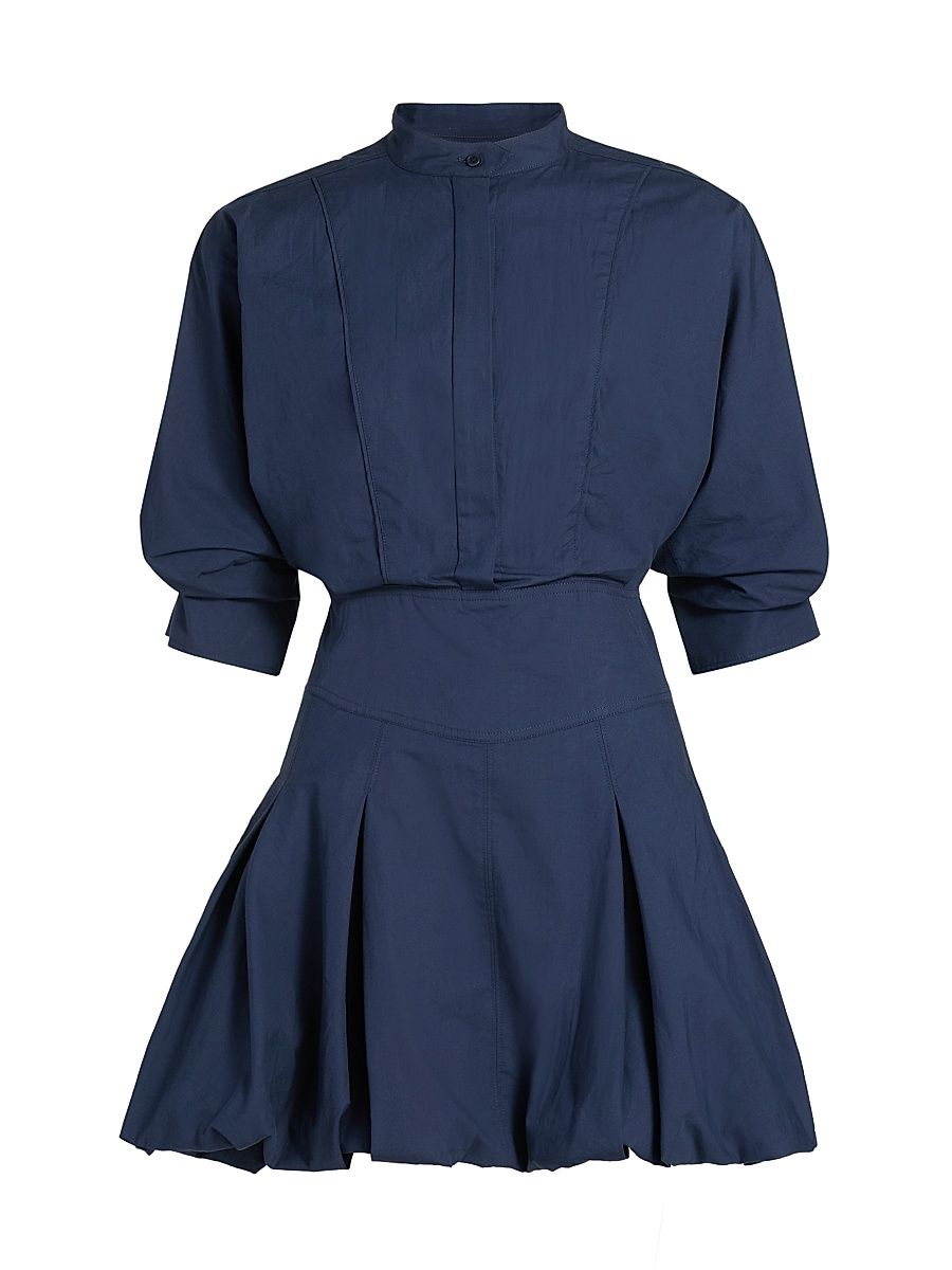 Women's Effie Bubble-Hem Minidress - Midnight - Size 0