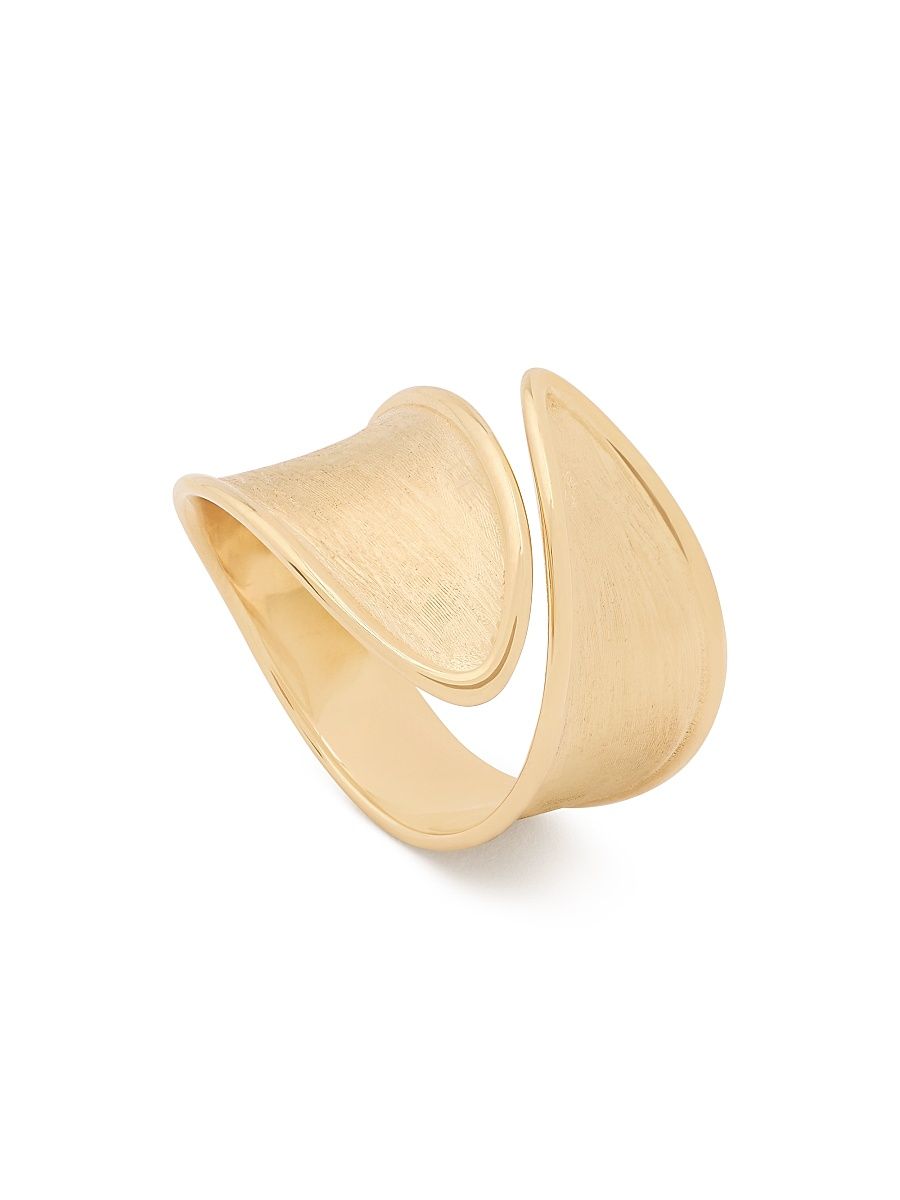 Women's Lunaria Twist 18K Yellow Gold Wrap Ring - Yellow Gold - Size 7