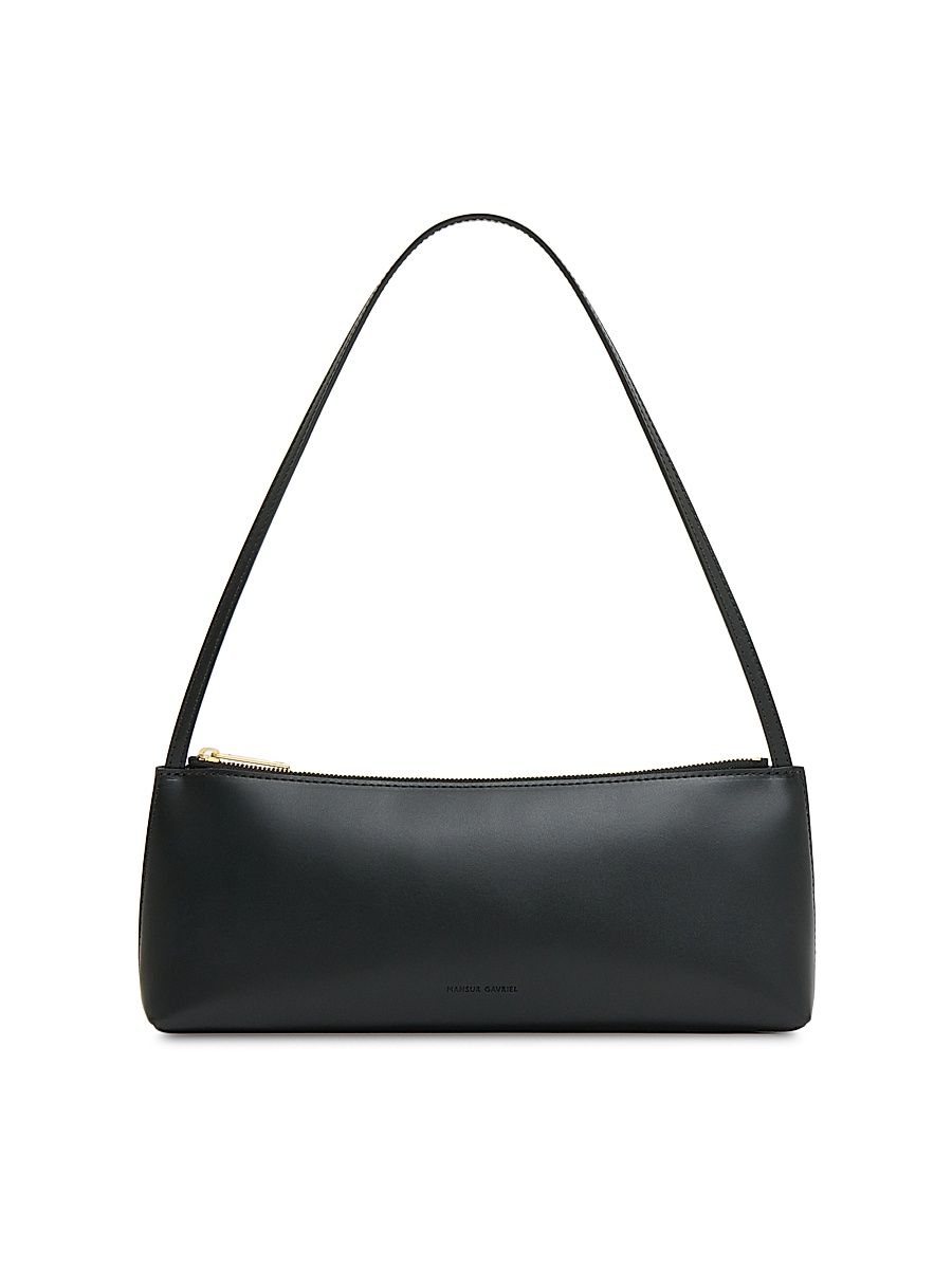 Women's Gaia Leather Baguette - Black Flamma