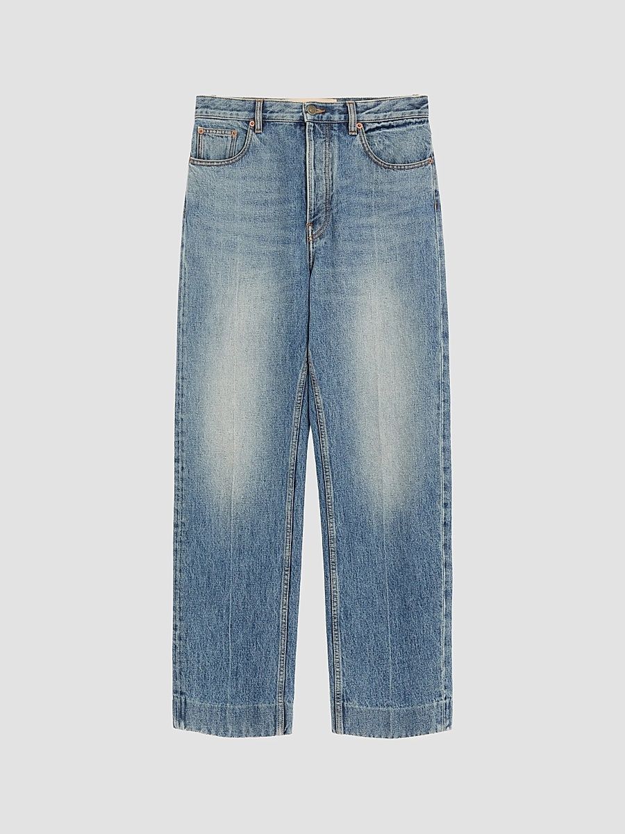 Men's Five-Pocket Denim Jeans - Denim - Size 44