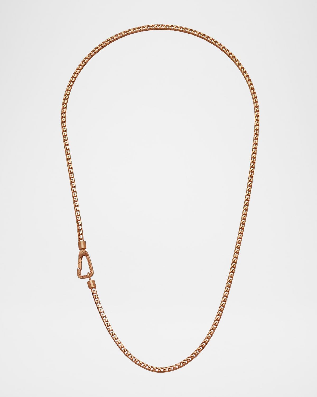 Men & apos;s Ulysses Franco Chain Necklace with Push Clasp in Gold, 52mm