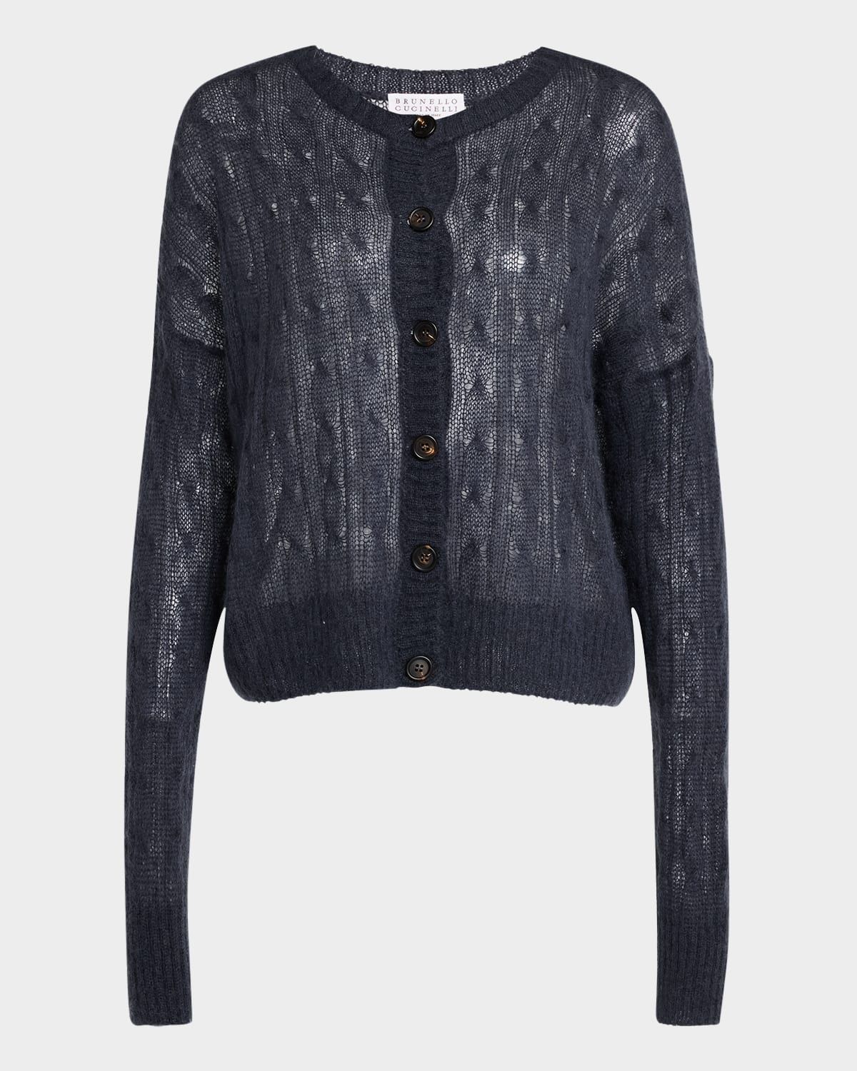 Mohair Cable Cardigan