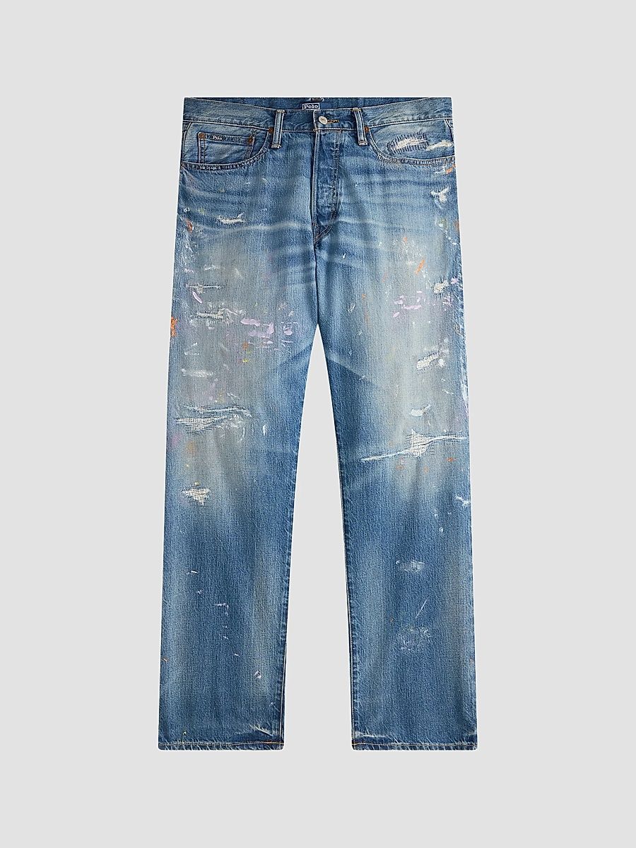Polo Ralph Lauren Men's Vintage Classic Distressed Jeans - Rockwall - Size 40