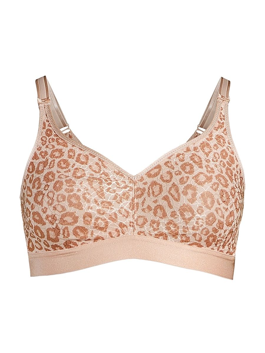 Women's C Magnifique Full Bust Wire Free Bra - Neutral Leopard - Size 42D