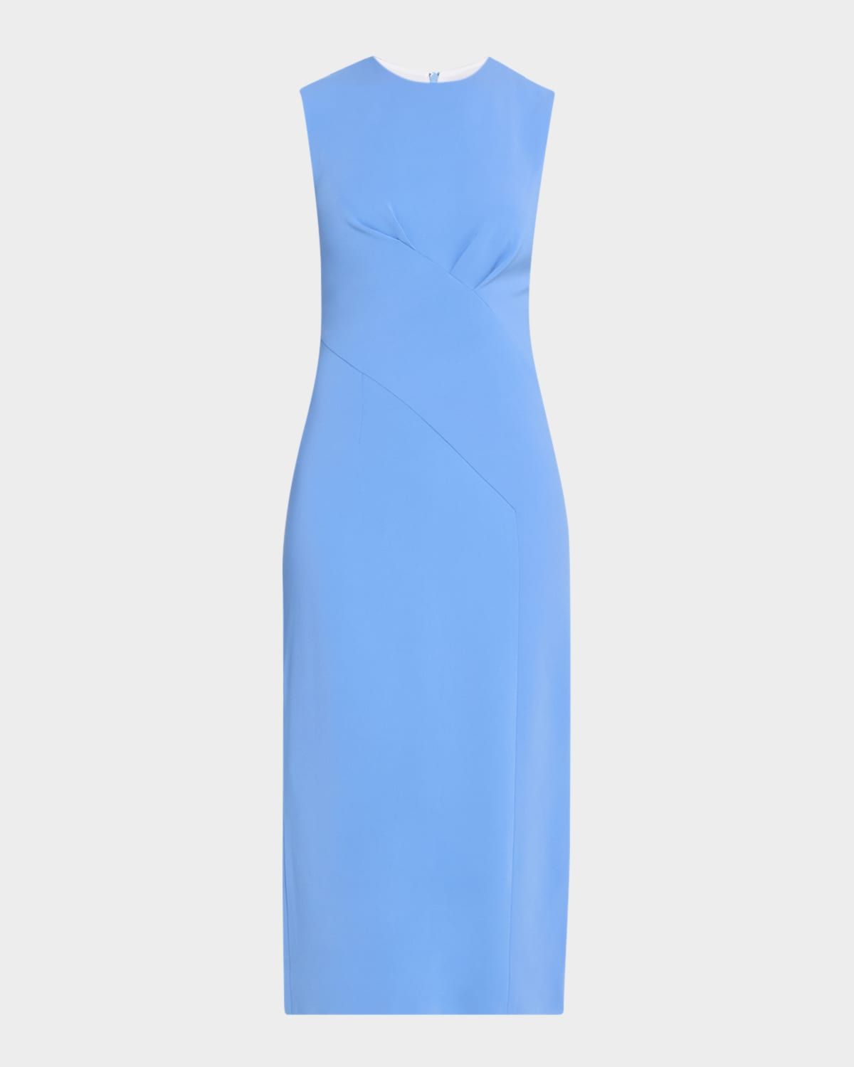 Mila Sleeveless Crossover Midi Dress