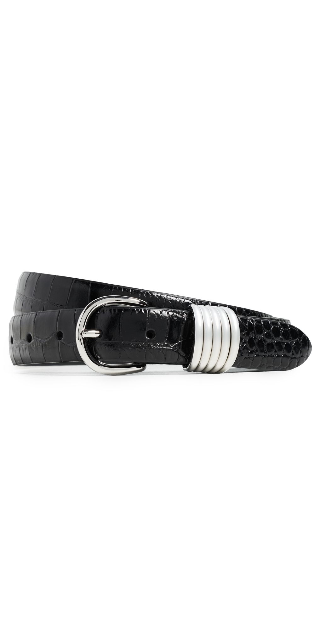 Anderson's Faux Croc Leather Belt Black 80